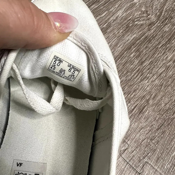 Vans Authentic Unisex Canvas Skateboarding Sneakers White Mens 5/Women's 6.5 - Picture 5 of 5